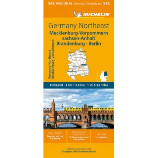 Deutschland Nordost 1:350.000