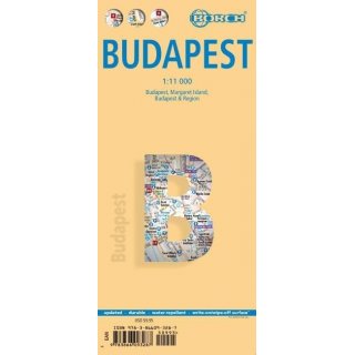 Budapest 1 : 11 000. City Center Map