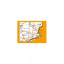 Neuengland, Hudson Valley, 1:500.000