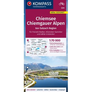 FK 3335 Chiemsee - Chiemgauer Alpen 1:70.000