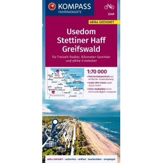 FK 3349 Usedom, Stettiner Haff, Greifswald 1:70.000