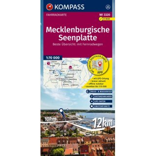 FK 3320 Mecklenburgische Seenplatte 1:70.000
