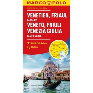 Venetien, Friaul, Gardasee 1:200.000
