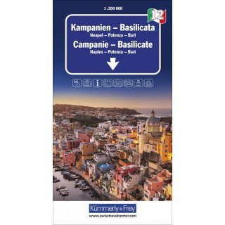 Kampanien - Basilicata Nr. 12 Regionalkarte Italien