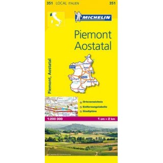 Piemont, Aostatal 1:200.000