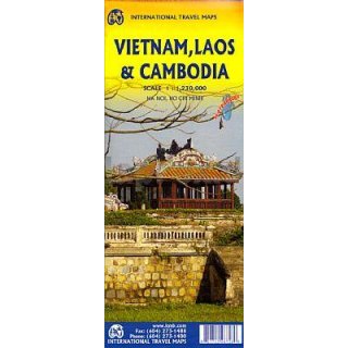 Vietnam/Laos/Cambodia Map 1:1.230.000