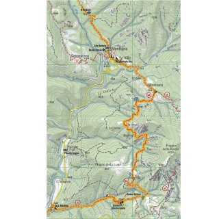 Franziskusweg von La Verna nach Assisi 1:25.000