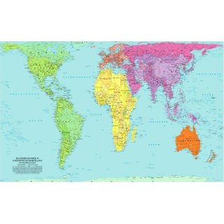 Peters orthogonale Weltkarte englisch
