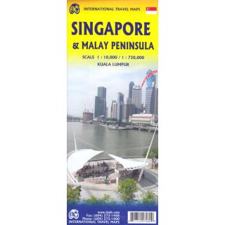 Singapore & Malay Peninsula 1:10.000/1:730.000