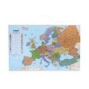 Europa politisch beschichtet mit Leisten