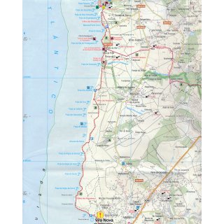 Costa Vicentina, Wanderkarte