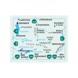 WK   19 Totes Gebirge, Almtal, Stodertal 1:50.000