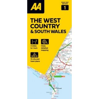 West Country & South Wales 1:200.000