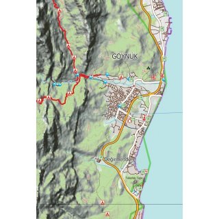 Lykische Kste 4 - Antalya - Lykischer Weg - Topographische Wanderkarte 1:75.000 Trkei (Blatt 7.4)