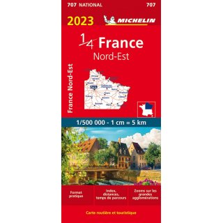 Frankreich 1/4, Nordost 1:500.000