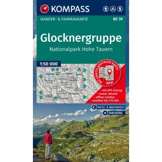 WK   39 Glocknergruppe, Nationalpark Hohe Tauern 1:50.000