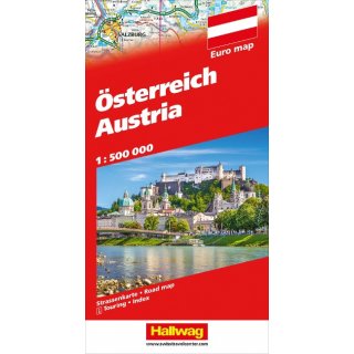 &Ouml;sterreich Strassenkarte 1:500 000