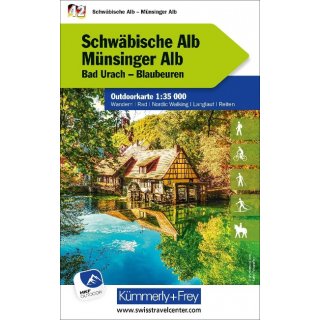 Schwbische Alb Mnsinger Alb 1:35 000