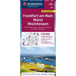 FK 3348 Frankfurt a.M., Mainz, Rheinhessen 1:70.000