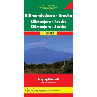 Kilimandscharo Arusha 1:80 000