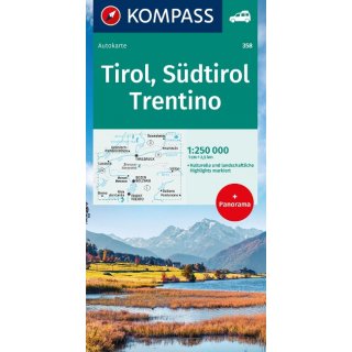 Tirol, Sdtirol, Trentino 1:250.000