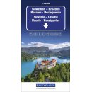 Slowenien - Kroatien - Bosnien-Herzegowina Strassenkarte