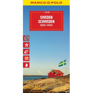 Schweden MARCO POLO Reisekarte