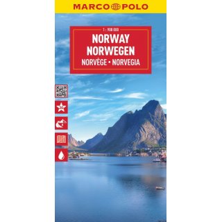 Norwegen MARCO POLO Reisekarte