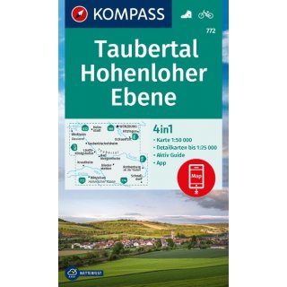 WK 772 Taubertal, Hohenloher Ebene 1:50.000