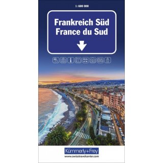 Frankreich Sd Strassenkarte 1:600 000