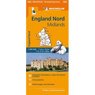 England Nord, Midlands 1:400.000