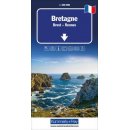 Bretagne Regionalkarte Frankreich 1:200 000
