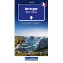 Bretagne Regionalkarte Frankreich 1:200 000