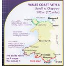 Wales Coast Path 4 - Llaneli to Cheptow 1:40.000