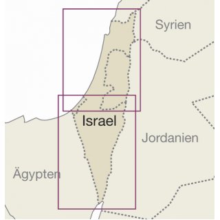 Israel, Palästina 1:250.000