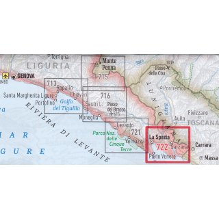 722 Golfo della Spezia 1:25.000