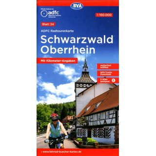 24 Schwarzwald Oberrhein 1:150.000
