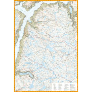 Hardangervidda vest, Trolltunga & Folgefonna 1:50.000