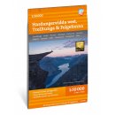 Hardangervidda vest, Trolltunga & Folgefonna 1:50.000