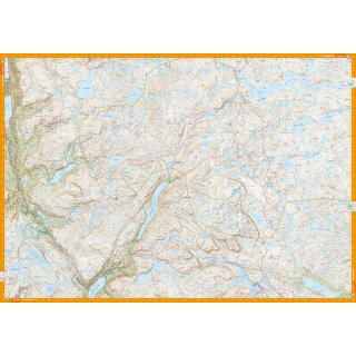 Hardangervidda sr 1:50.000