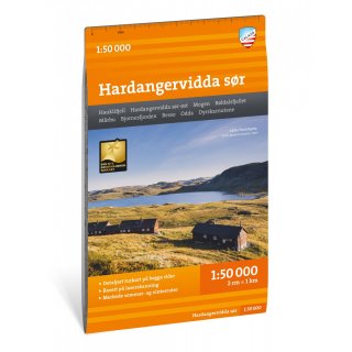 Hardangervidda sr 1:50.000