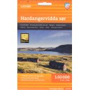 Hardangervidda s&oslash;r 1:50.000