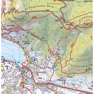 BY13 Mangfallgebirge West, Tegernsee, Hirschberg 1:25.000