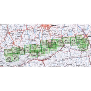 BY13 Mangfallgebirge West, Tegernsee, Hirschberg 1:25.000