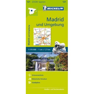 Madrid und Umgebung 1 : 170 000