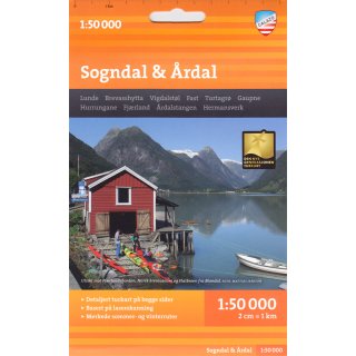 Sogndal & rdal 1:50.000