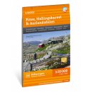 Finse, Hallingskarvet & Aurlandsdalen 1:50.000