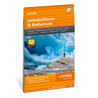 Jostedalsbreen & Breheimen 1:50.000