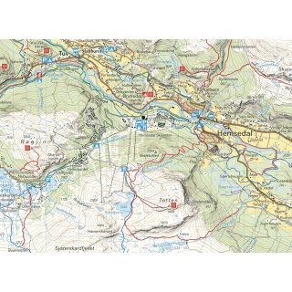 Hemsedal, Golsfjellet & Gol 1:50.000