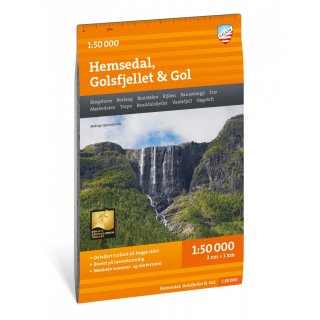 Hemsedal, Golsfjellet & Gol 1:50.000